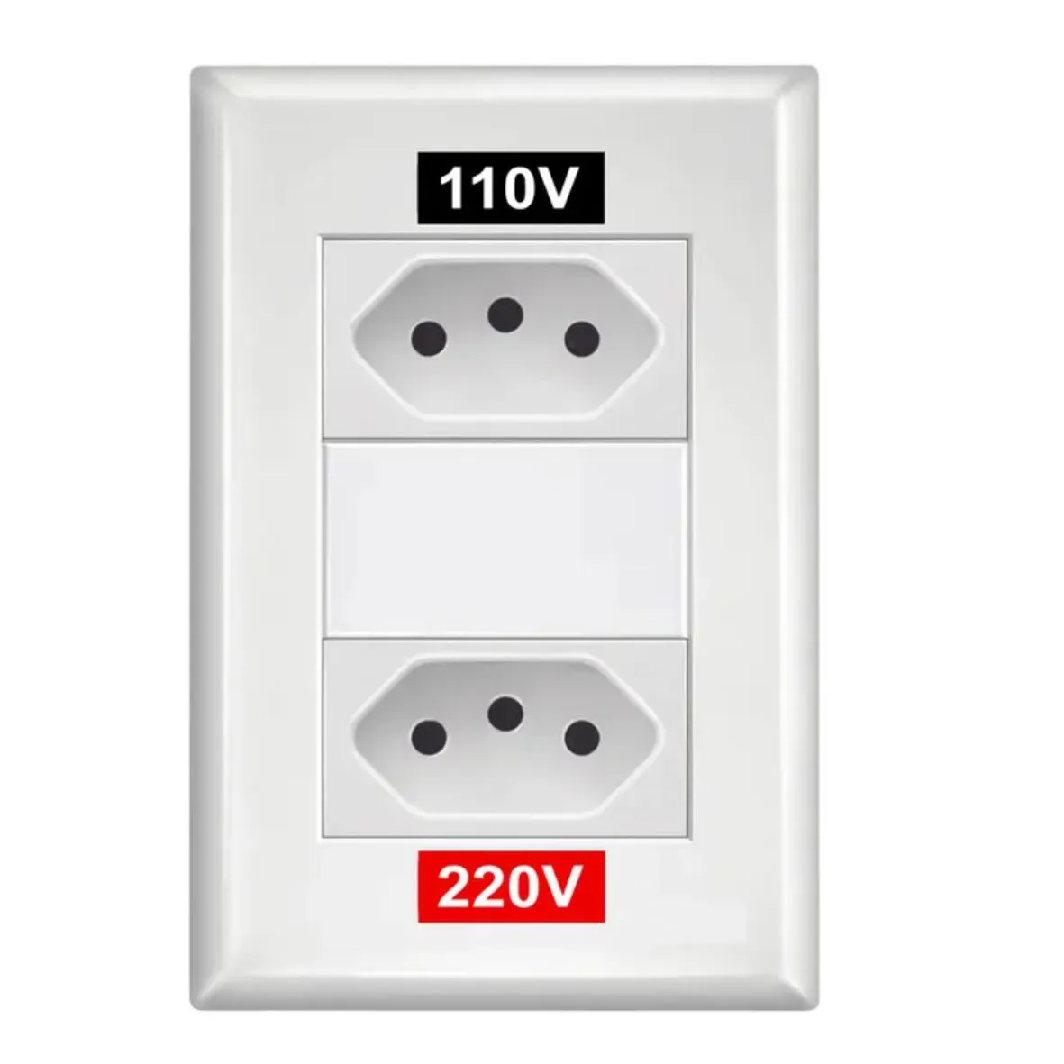 Tomada com etiqueta 220v